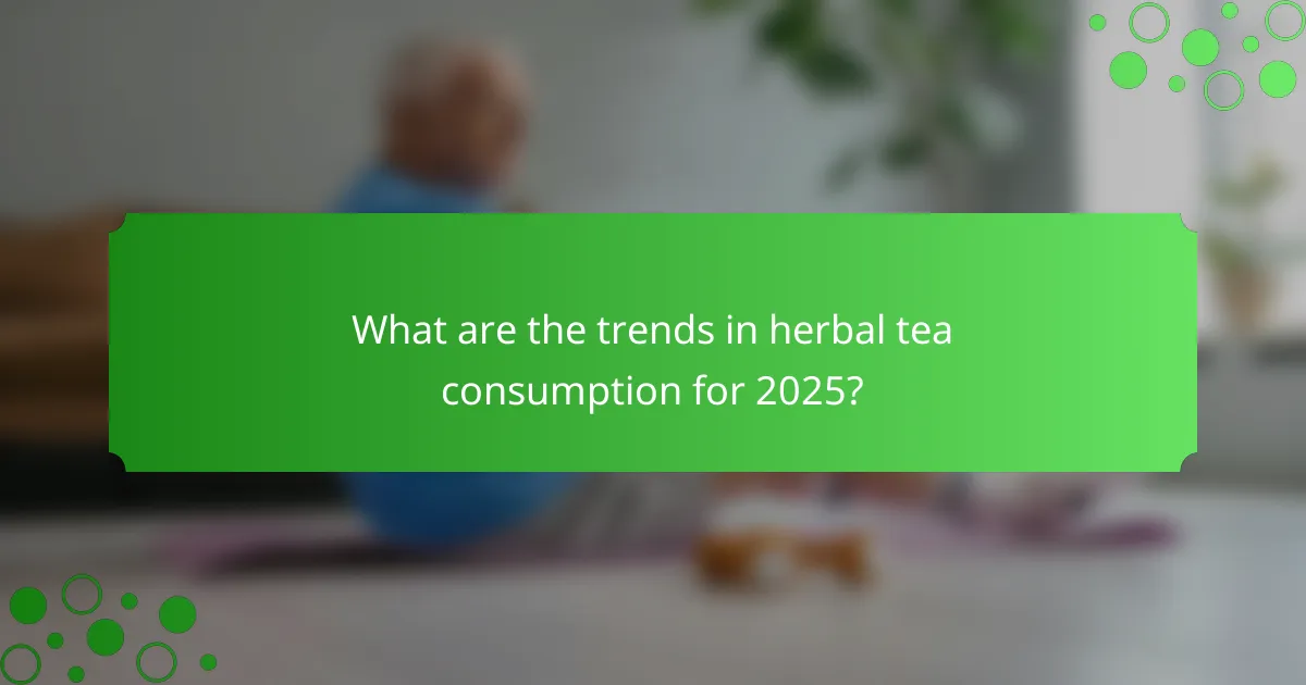 What are the trends in herbal tea consumption for 2025?